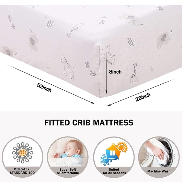 Wowelife  gray elephant crib set - Picture 4 of 5